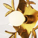 Bloom Wall Sconce Wall Light in Oxidized Gold Leaf