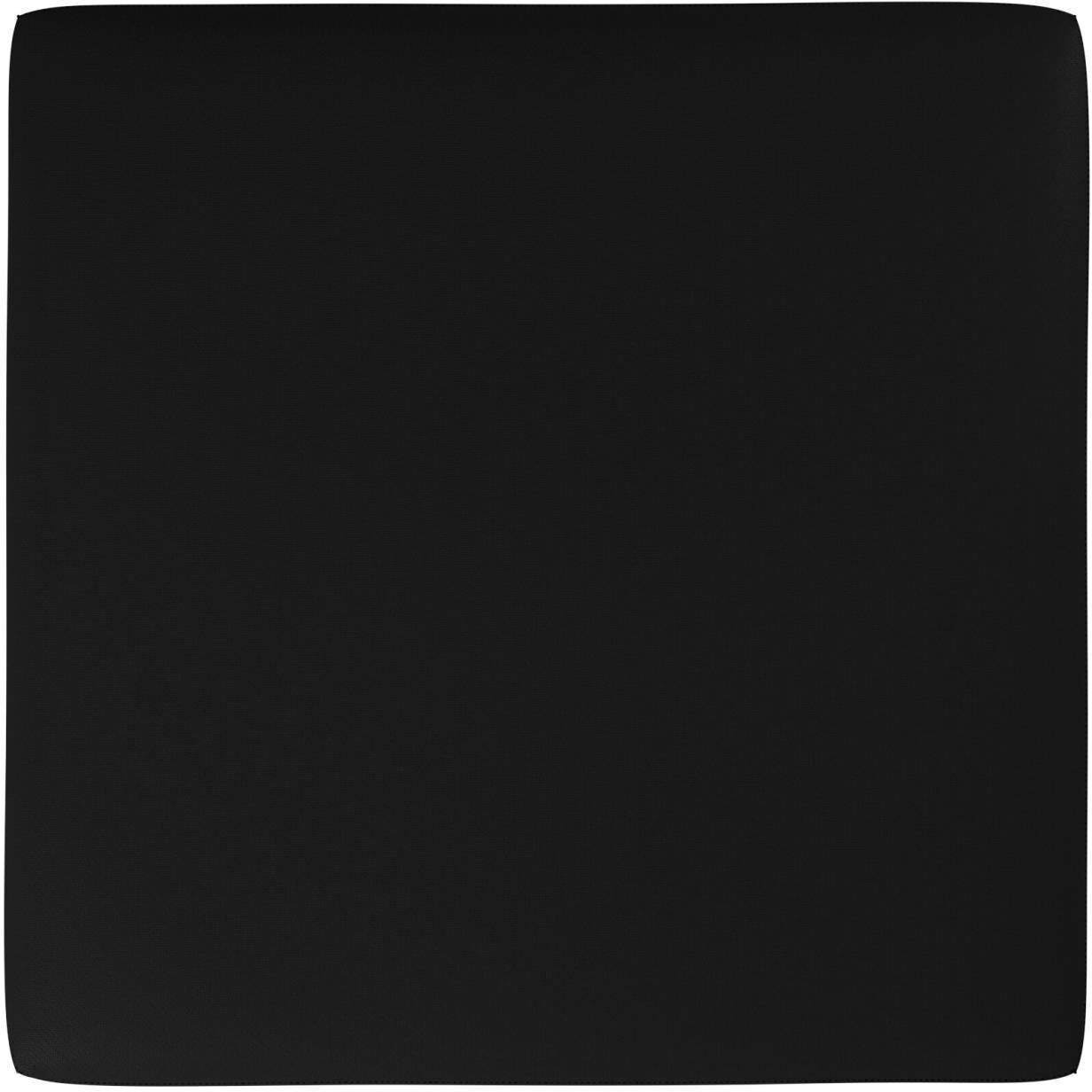 Universal 17 inch Black Outdoor Ottoman, 36in Square, The Atlantis Collection