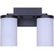 Britton 2 Light 12.5 inch Matte Black Vanity Fixture Wall Light