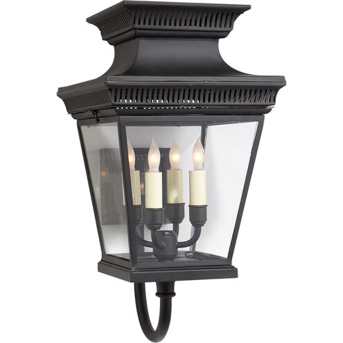 Chapman & Myers Elsinore 4 Light 20.5 inch Matte Black Outdoor Wall Lantern, Medium