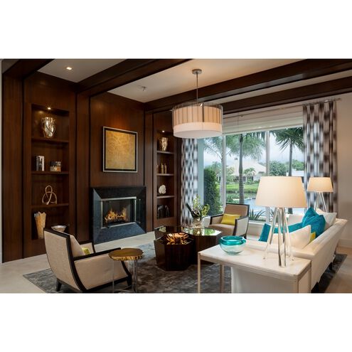 Downtown Mesh 1 Light 19.3 inch Burnished Bronze Chandelier Ceiling Light, Drum