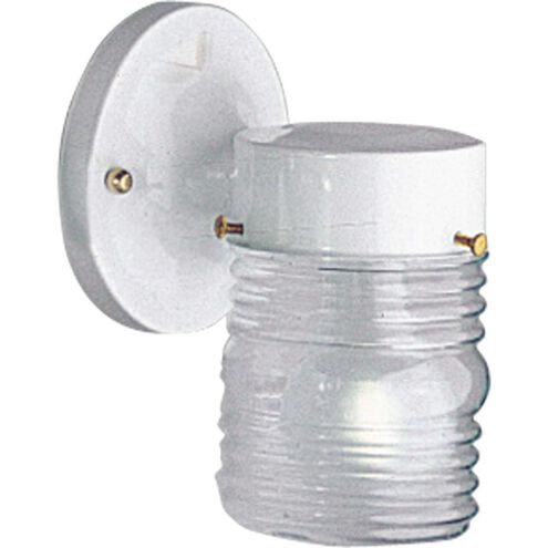 Utility Lantern Outdoor Wall Lantern in White