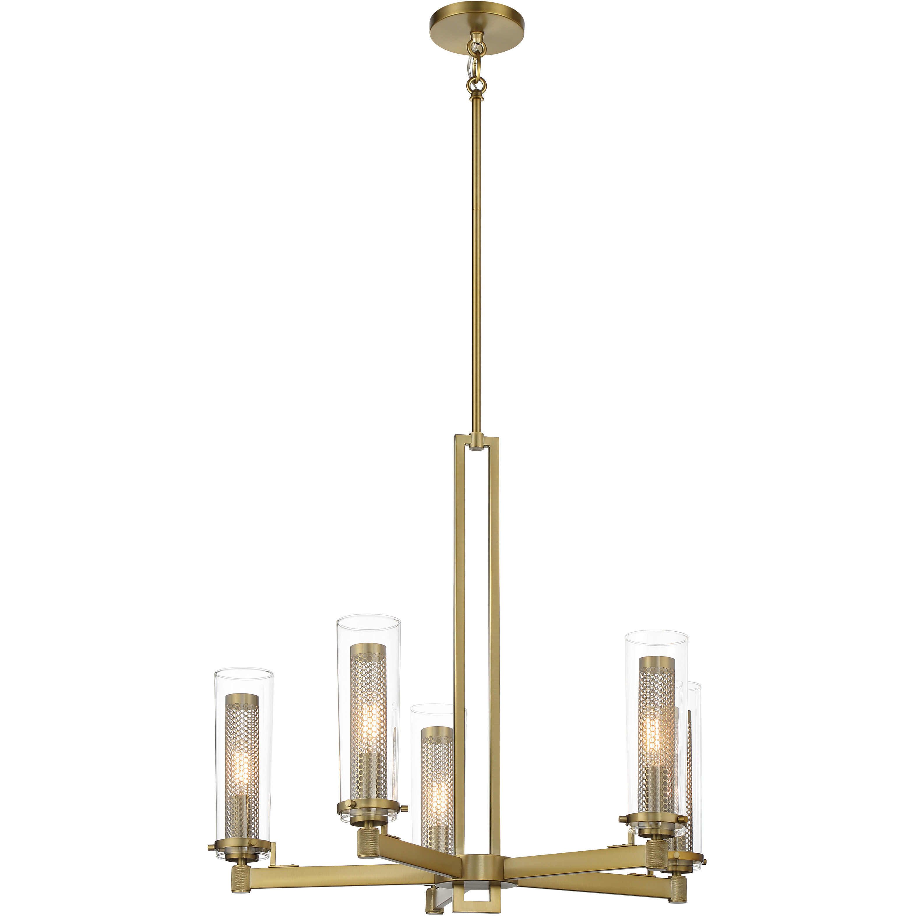Emmerham 5 Light 26 inch Soft Brass Chandelier Ceiling Light