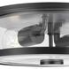 Gilliam 2 Light 12.62 inch Matte Black Flushmount Ceiling Light
