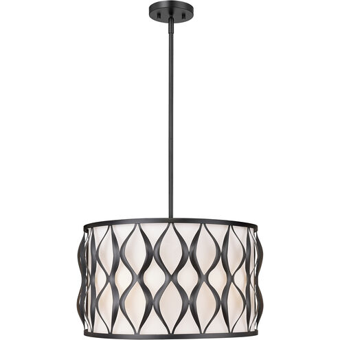 Harden 5 Light 18.25 inch Matte Black Pendant Ceiling Light