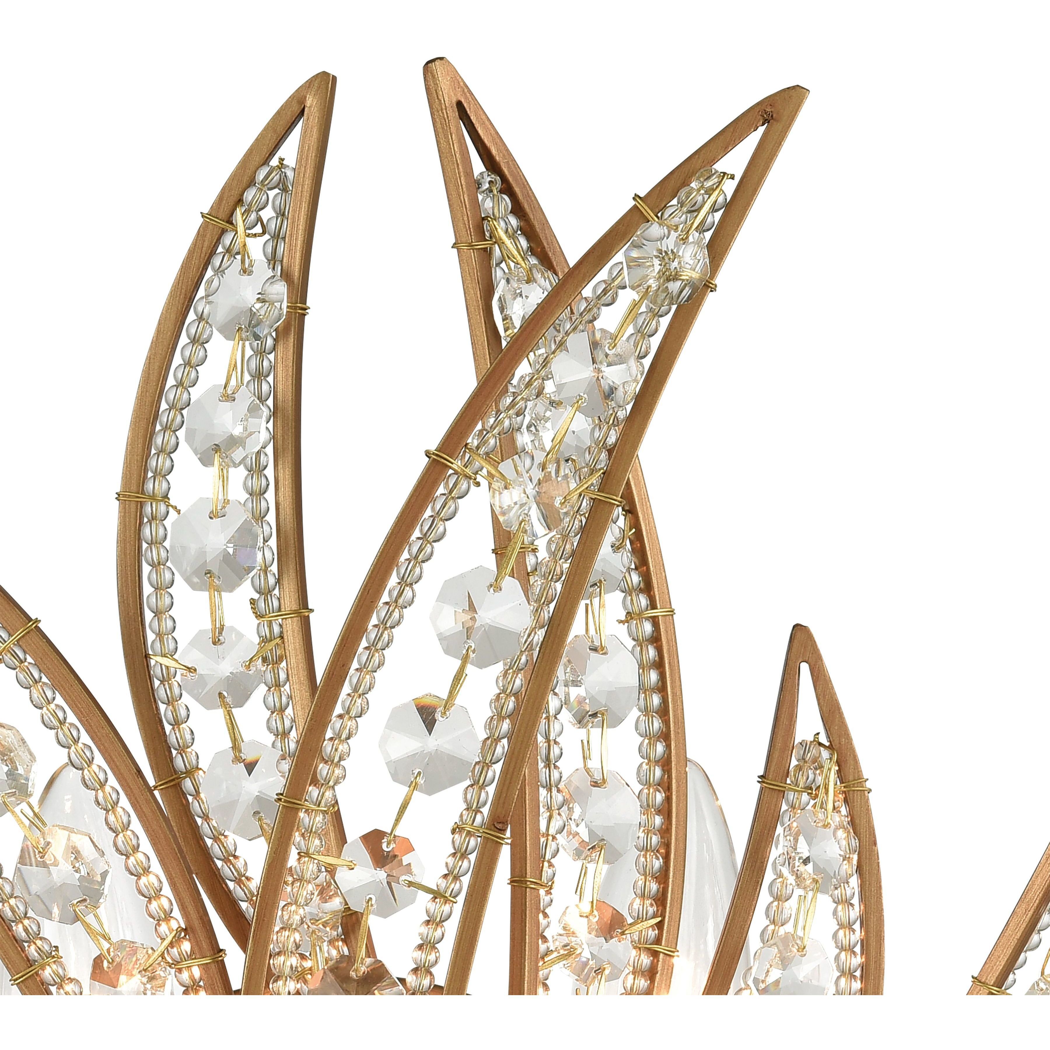 Naples 2 Light 12 inch Matte Gold Sconce Wall Light