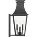 Gloucester 4 Light 22 inch Sand Coal Outdoor Wall Mount, The Great Outdoors
