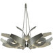 Corona 6 Light 35.1 inch Vintage Platinum Dining Pendant Ceiling Light, Large
