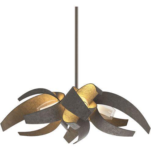 Corona 4 Light 18.25 inch Dark Smoke Dining Pendant Ceiling Light, Small