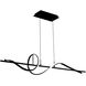 Corkscrew Linear Pendant Ceiling Light in 2700K, dweLED