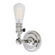 Soho 1 Light 5 inch Polished Nickel Wall Sconce Wall Light in Clear Glass, Swivel
