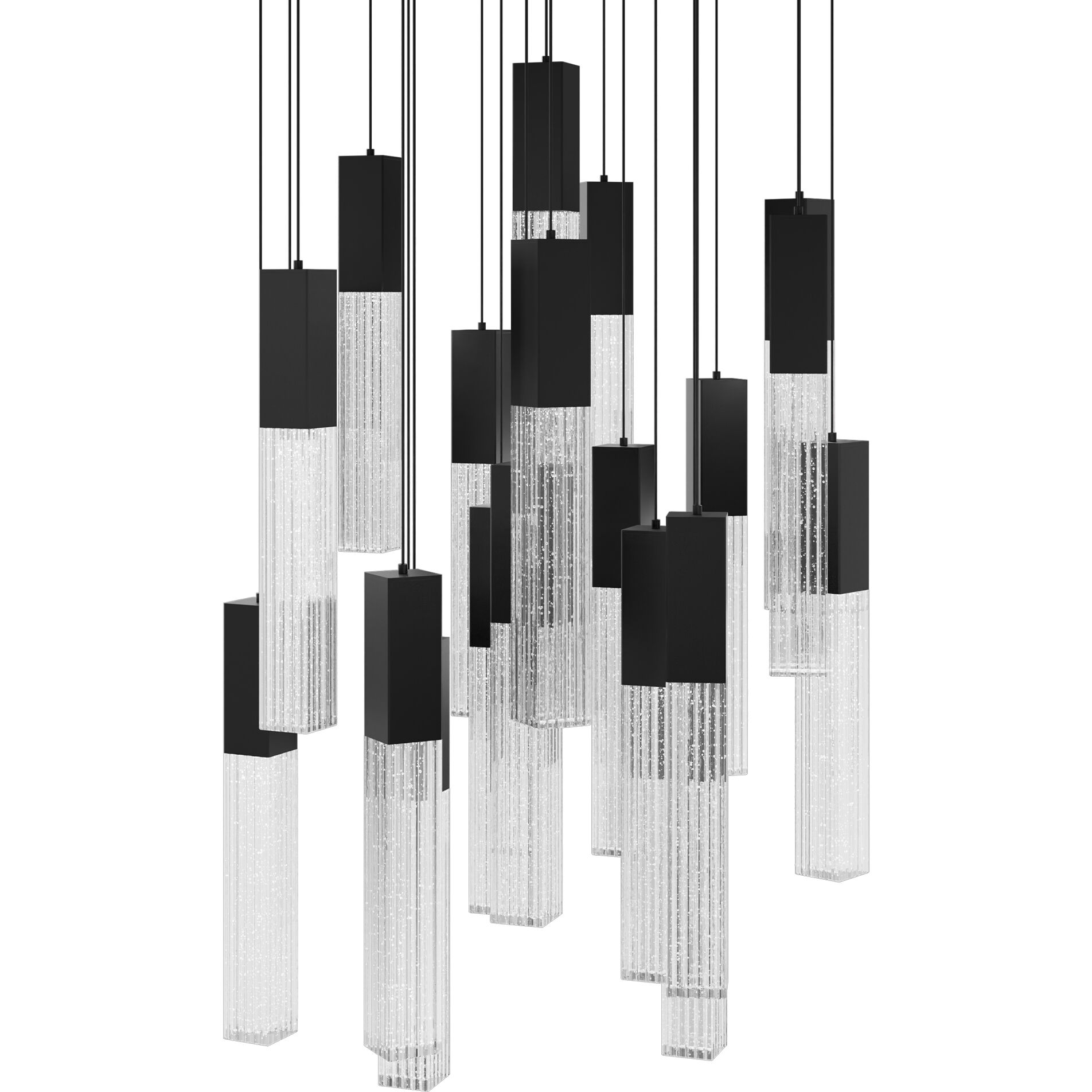 Cinema LED 25 inch Black Indoor Hanging Lighting Ceiling Light