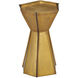 Merola 20.25 X 16.5 inch Antique Brass and Bronze Accent Table
