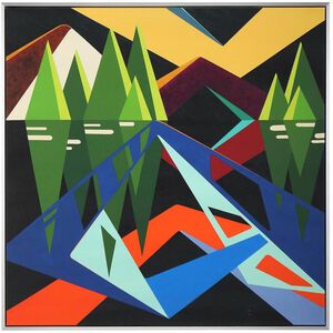 Ingrid Horner's Chromatic Nightfall 49.5 X 49.5 inch Giclee