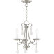 Callisto 3 Light 14 inch Brushed Nickel Mini Chandelier Ceiling Light