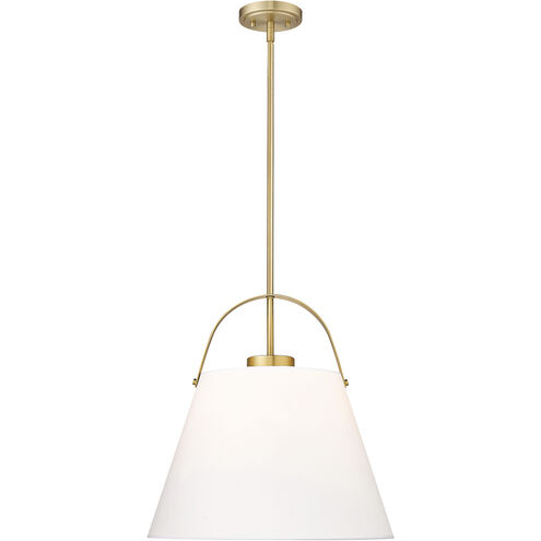 Z-Studio 1 Light 18 inch Heritage Brass Pendant Ceiling Light