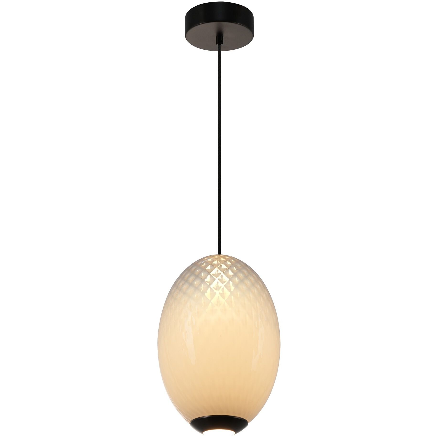 Celeste LED 9.8 inch Gunmetal Pendant Ceiling Light in White Ombre