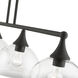 Glendon 4 Light 8.25 inch Bronze Large Linear Chandelier Ceiling Light