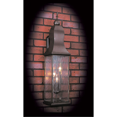 Marquis 3 Light 35 inch Mahogany Bronze Exterior Wall Mount