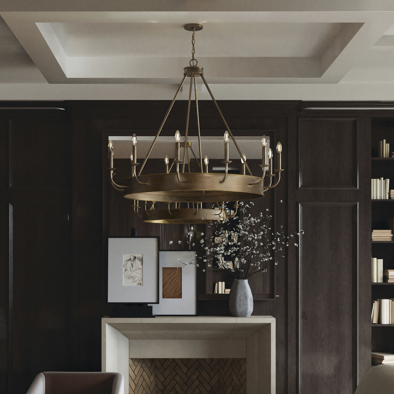 Nole 12 Light 49.5 inch Mystic Luster Chandelier Ceiling Light