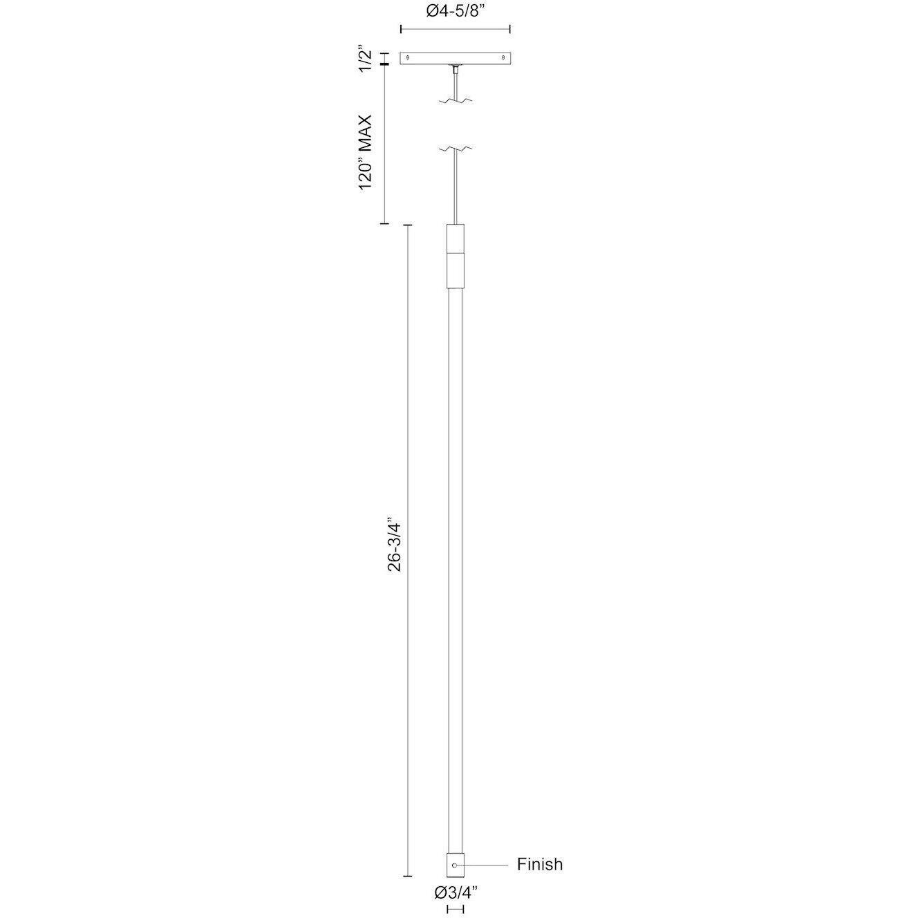 Motif Pendant Ceiling Light in Chrome