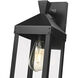 Yates 1 Light 17.25 inch Powder Coated Black Outdoor Wall Sconce