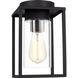Vado 1 Light 6.38 inch Black Outdoor Flush Mount