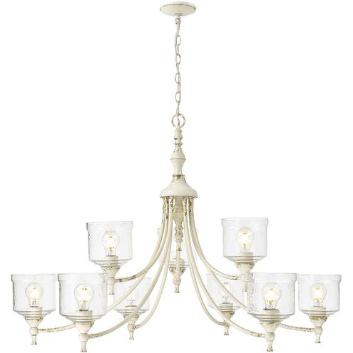 Keating 9 Light 44 inch Antique Ivory Chandelier Ceiling Light