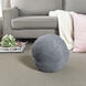 Dan Foley Taupe Faux Fur Throw Pillow