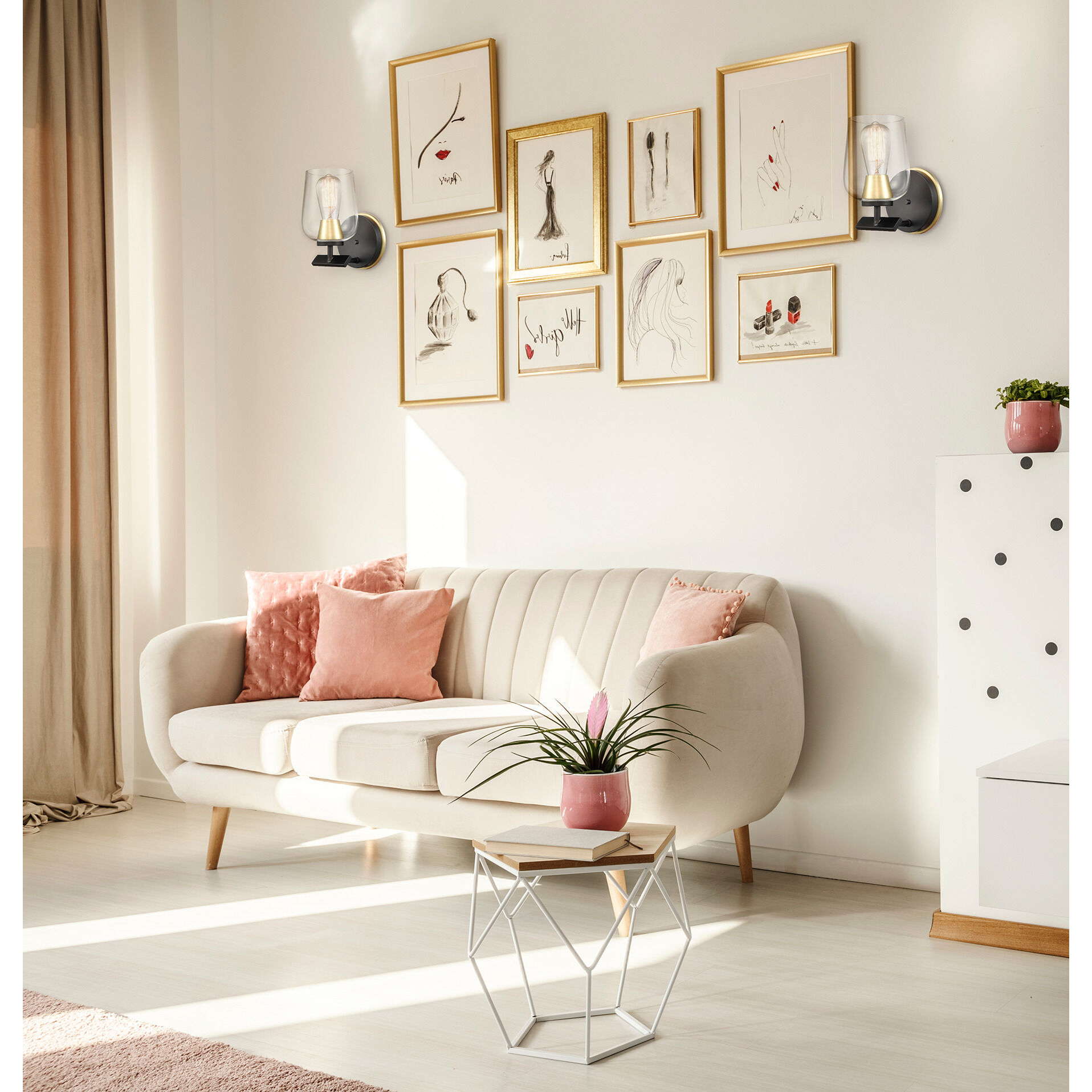 Remy 1 Light 4.5 inch Black Satin Brass Bath Vanity Light Wall Light