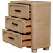 Scottie Natural Oak and Dark Bronze 3 Drawer Chest