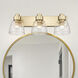 Remy Vanity Wall Light in Brushed Champagne Brass