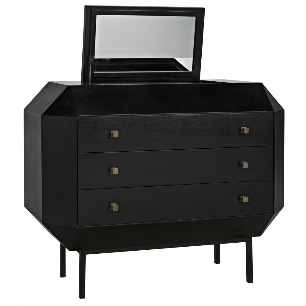 Rhiana Hand Rubbed Black Dresser