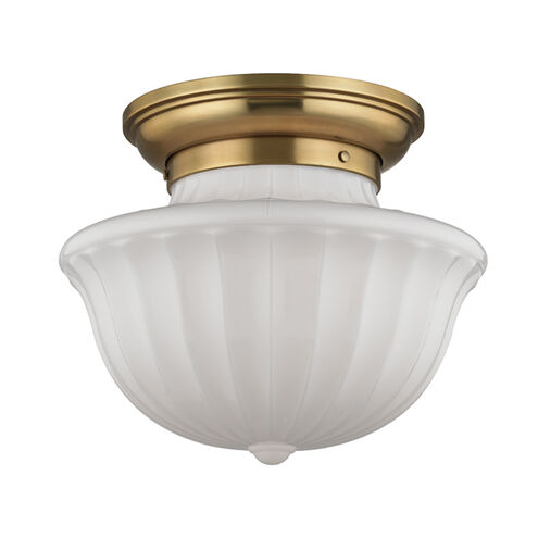 Dutchess 2 Light 15 inch Aged Brass Flush Mount Ceiling Light