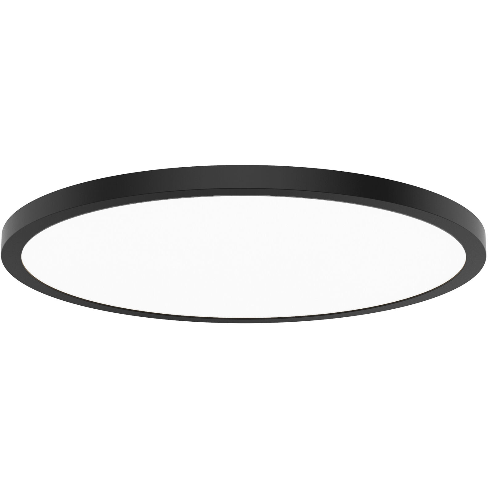 Round LED 24 inch Black Flush Mount Ceiling Light, WAC Limited