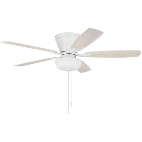 Wheeler 52 inch White with White/Washed Oak Blades Fan