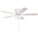 Wheeler 52 inch White with White/Washed Oak Blades Fan