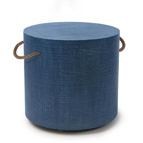 Aegean 21.5 X 21.5 inch Indigo Side Table, Round