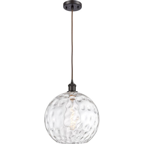 Ballston Athens Water Glass 1 Light 12 inch Oil Rubbed Bronze Mini Pendant Ceiling Light
