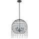 Yardley 5 Light 17 inch Oil Rubbed Bronze with Clear Chandelier Ceiling Light