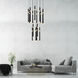 Flute LED 24 inch Black Chandelier Ceiling Light