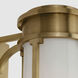 Chapman & Myers Gracie LED 4.75 inch Antique-Burnished Brass Linear Sconce Wall Light