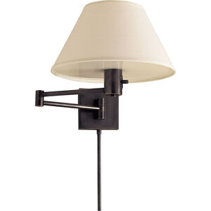 Classic 25 inch 75.00 watt Bronze Swing Arm Wall Lamp Wall Light