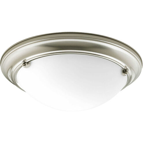 Eclipse 2 Light 15.25 inch Brushed Nickel Flush Mount Ceiling Light