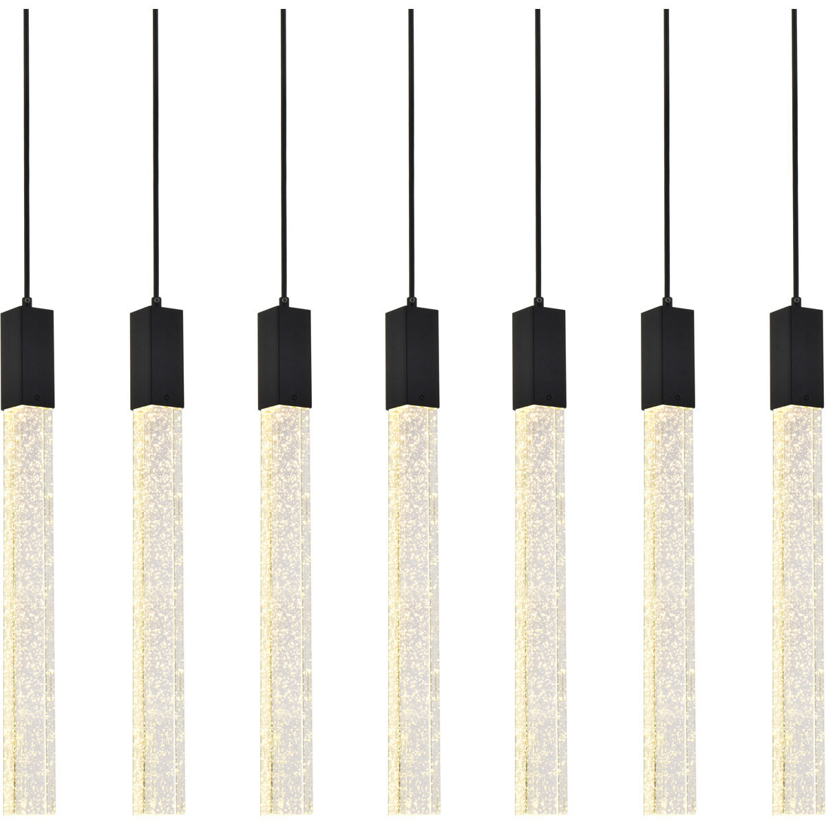 Weston 7 Light 42 inch Black Pendant Ceiling Light