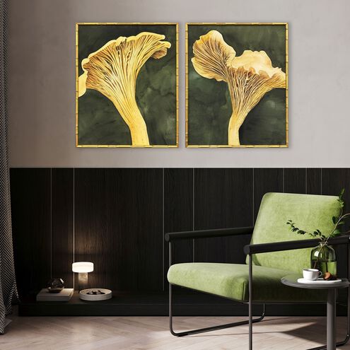 Chanterelle Yellow and Green Framed Art