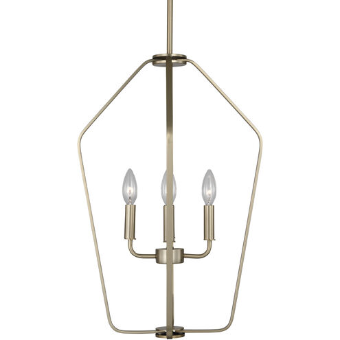 Kennan 4 Light 15.5 inch Satin Brass Chandelier Ceiling Light