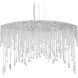 Chantant 8 Light 43 inch Polished Stainless Steel Linear Pendant Ceiling Light in Optic, Strand