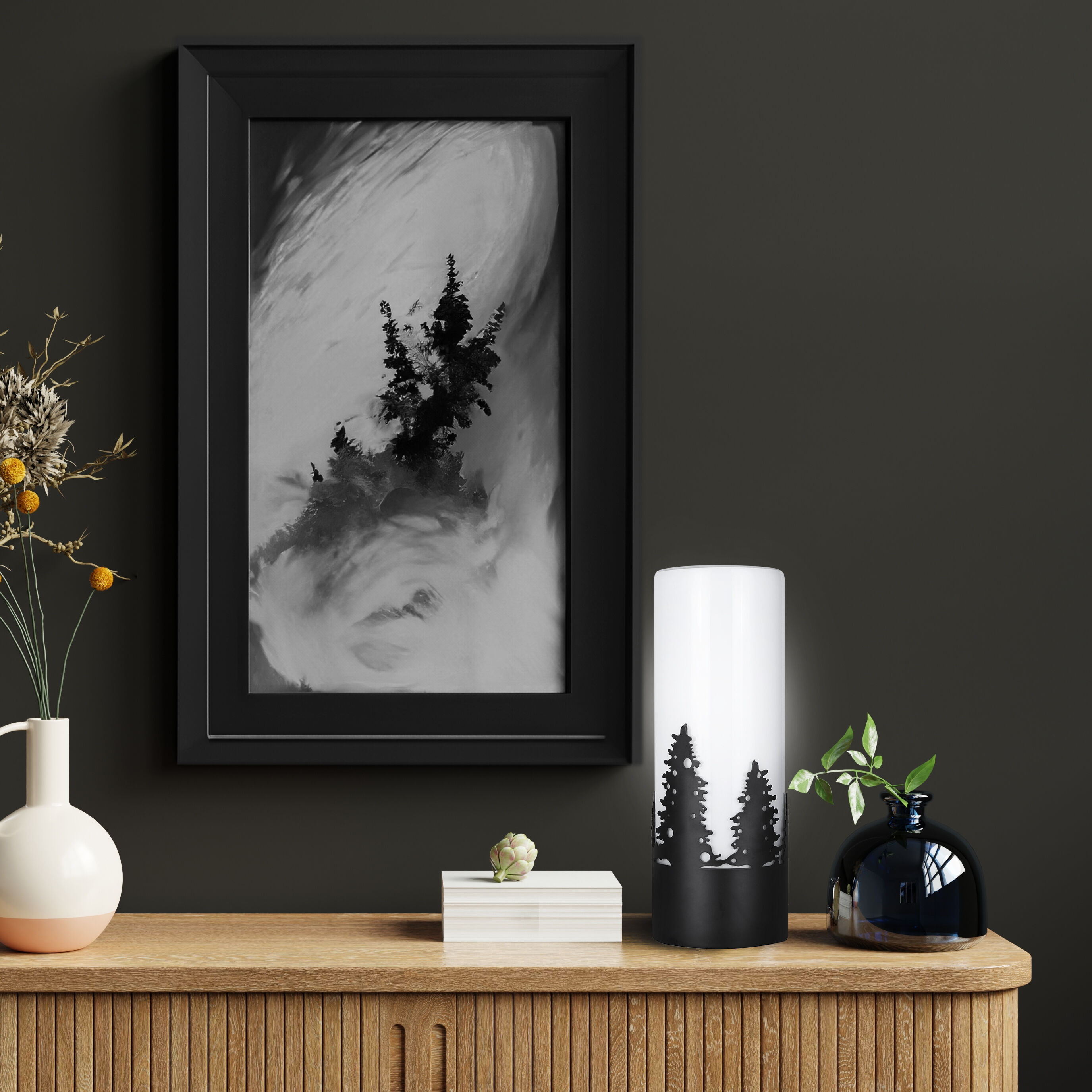 Silvia 12.75 inch 40.00 watt Matte Black Table Lamp Portable Light