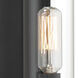 Rohe 1 Light 4.5 inch Textured Matte Black Sconce Wall Light